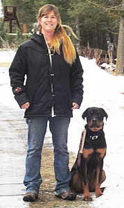 Don, Josy with horses and dog